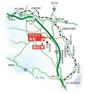 深山採石場地図